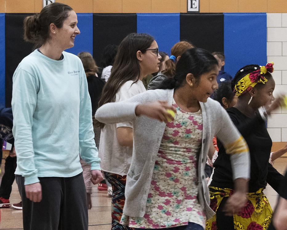 New Market Elementary phys ed class
